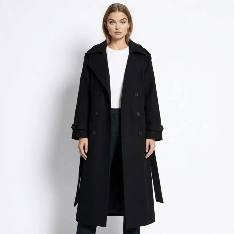 Trenchcoat Damen mit Gürtel und taillierter Passform | J&B - 2 - Jasminaboutique.com