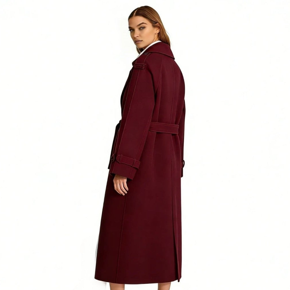 Trenchcoat Damen mit Gürtel und taillierter Passform | J&B - 9 - Jasminaboutique.com