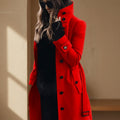 Trenchcoat Damen in taillierter Passform mit Zweireiher-Verschluss | J&B - 1 - Jasminaboutique.com