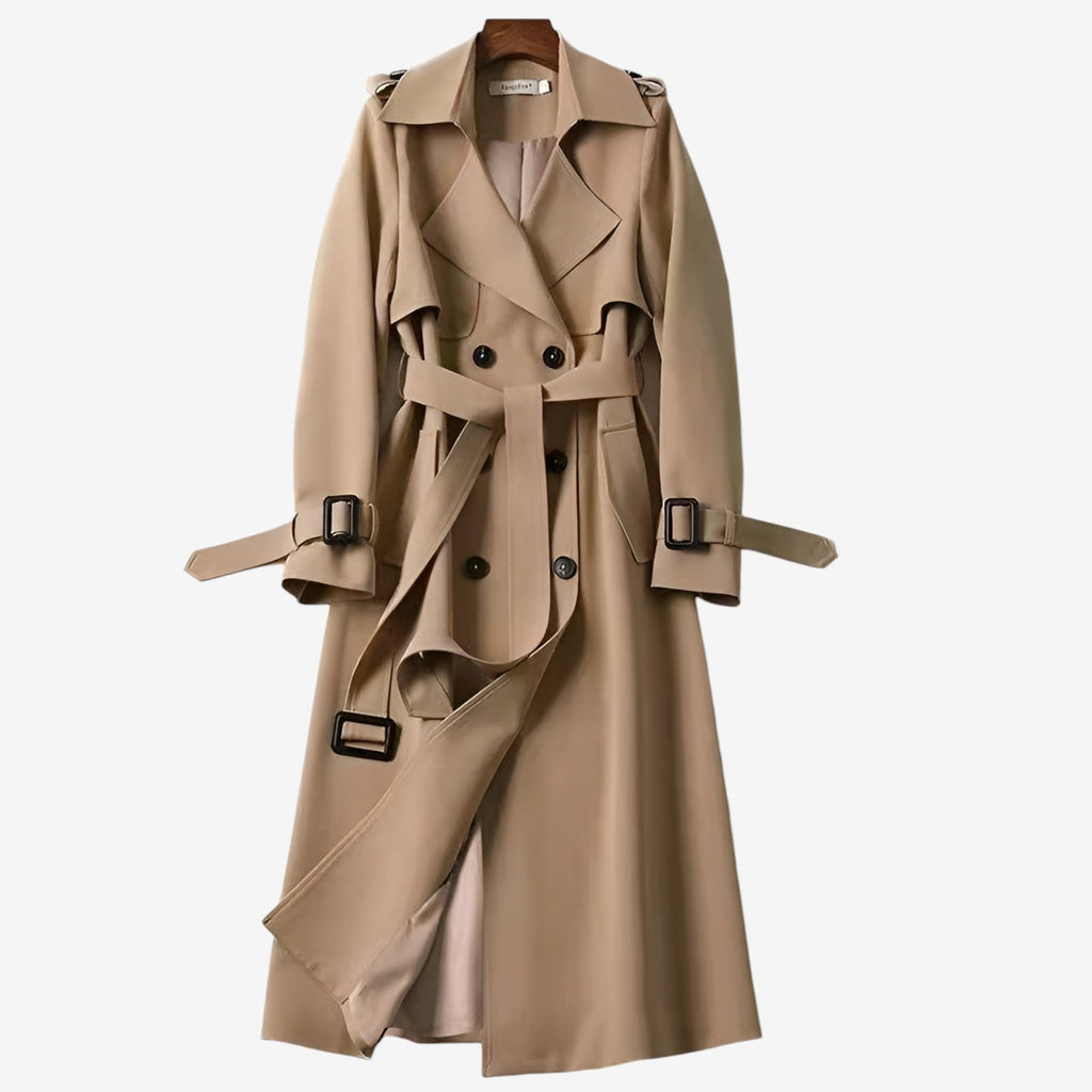 Trenchcoat Damen mit Gürtel und klassischem Schnitt | J&B - 1 - Jasminaboutique.com