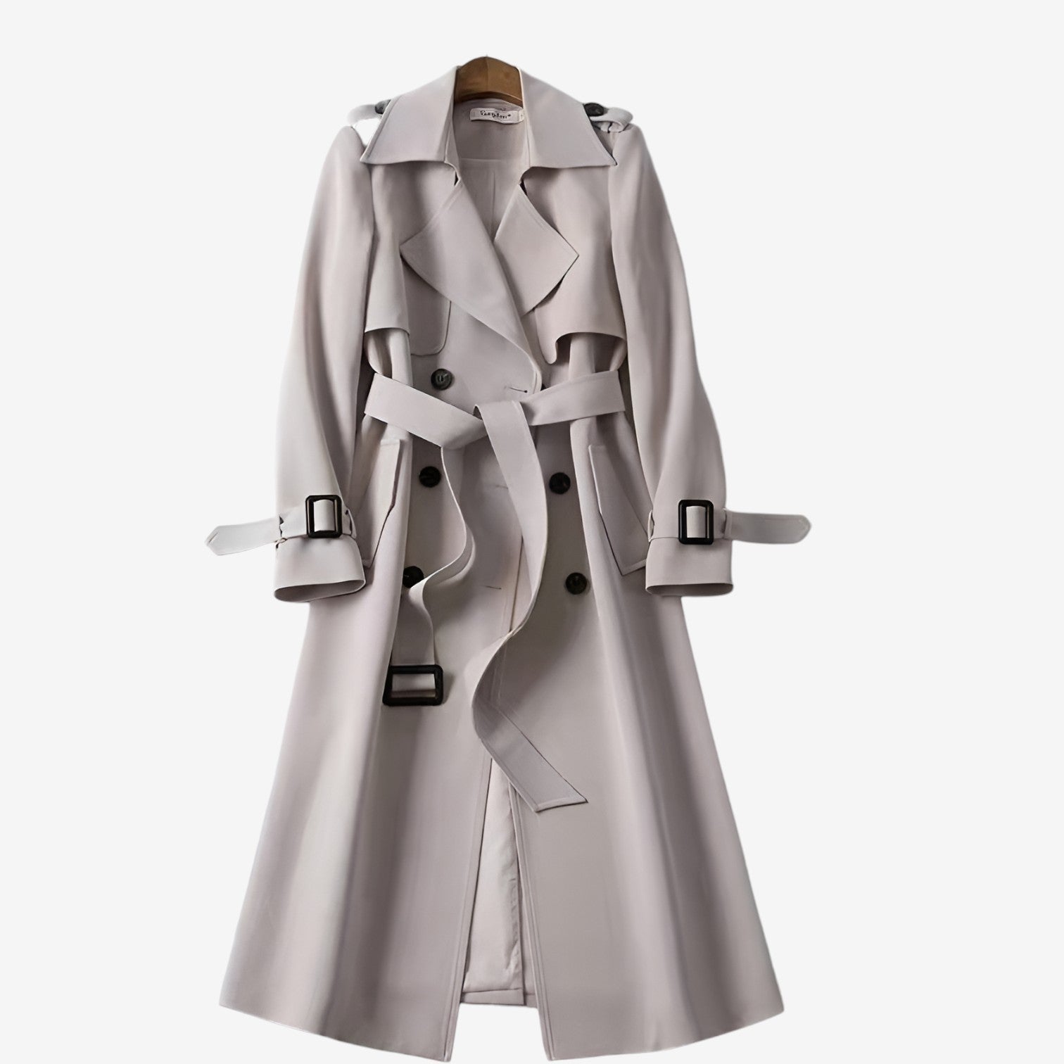 Trenchcoat Damen mit Gürtel und klassischem Schnitt | J&B - 3 - Jasminaboutique.com