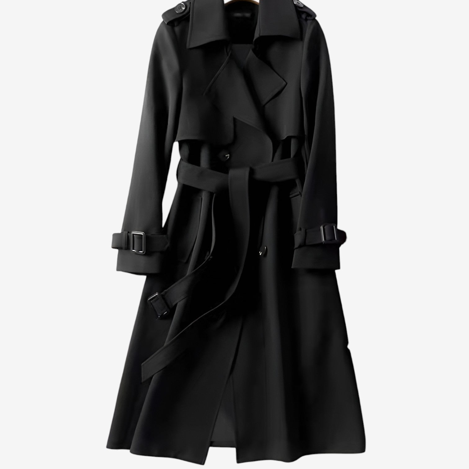 Trenchcoat Damen mit Gürtel und klassischem Schnitt | J&B - 4 - Jasminaboutique.com