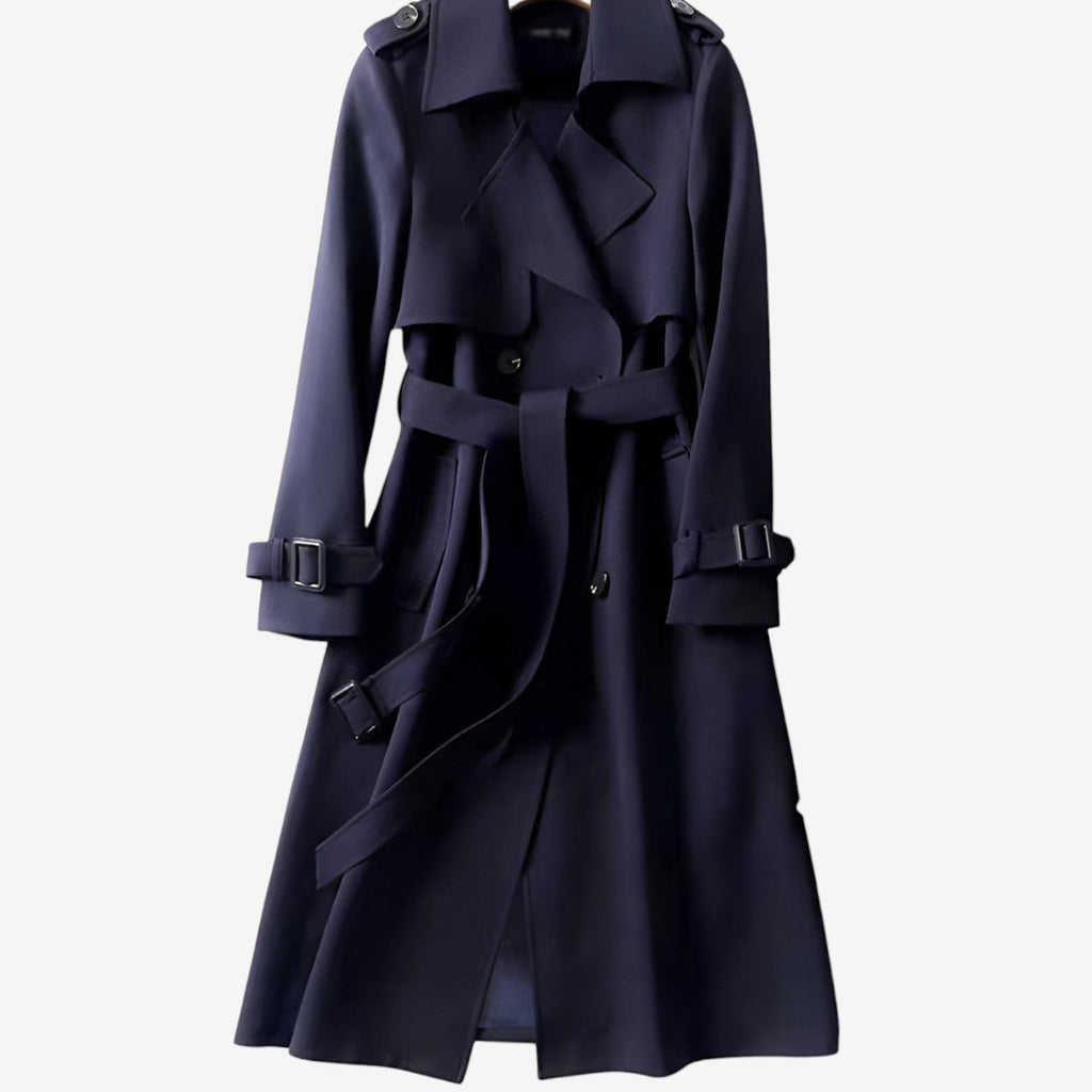 Trenchcoat Damen mit Gürtel und klassischem Schnitt | J&B - 7 - Jasminaboutique.com