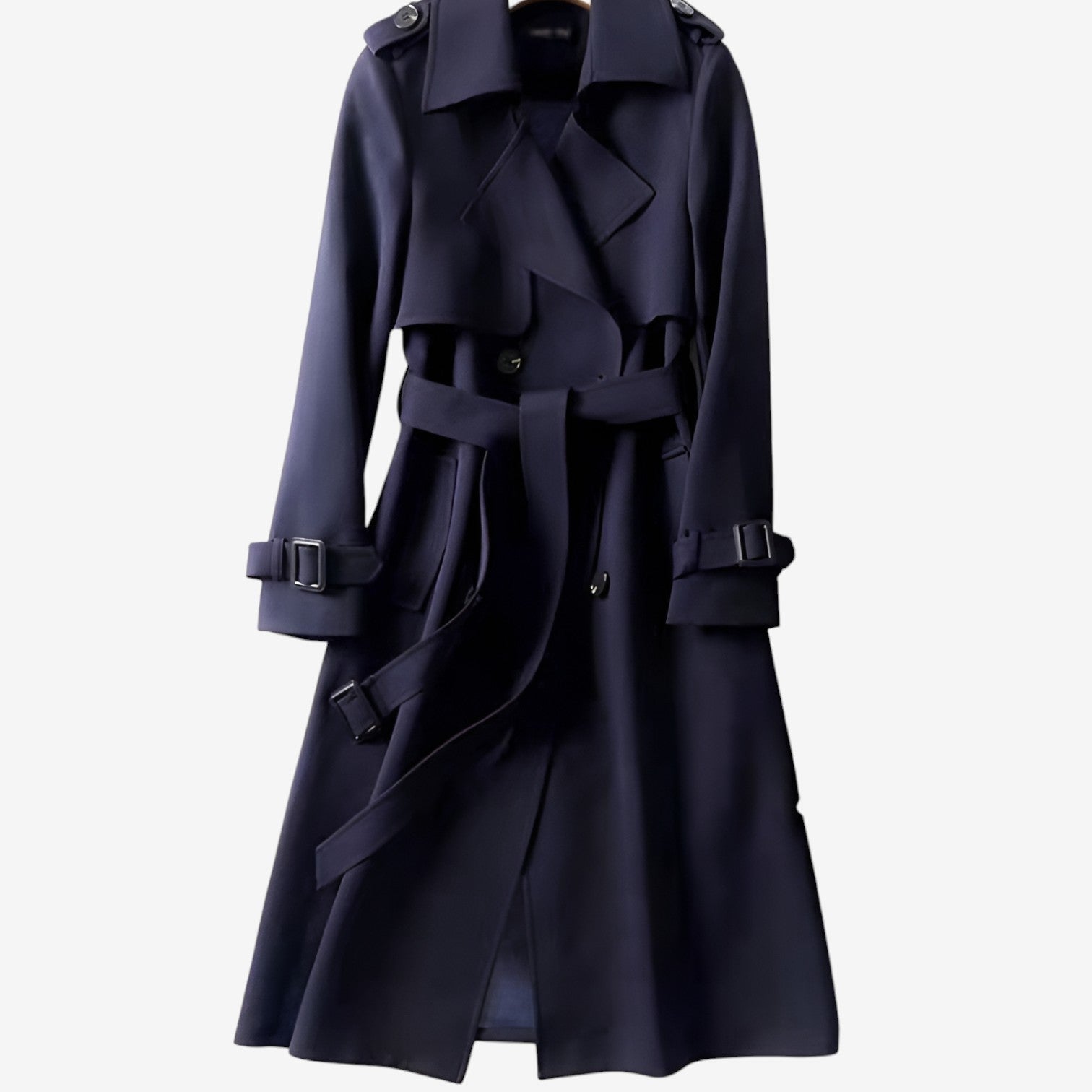 Trenchcoat Damen mit Gürtel und klassischem Schnitt | J&B - 7 - Jasminaboutique.com