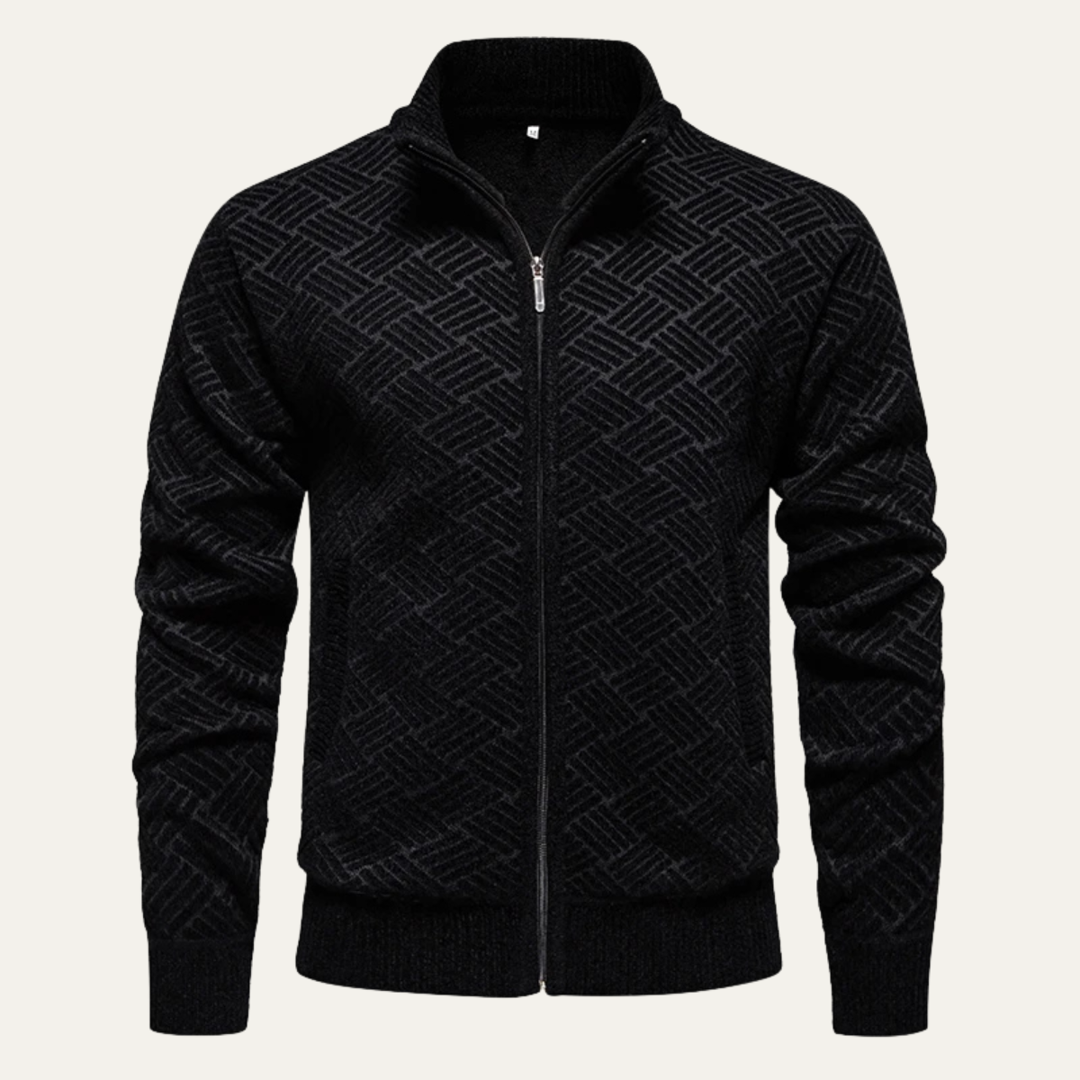 Herrenjacke mit Reißverschluss, strukturierter Passform und modernem Design | J&B - 1 - Jasminaboutique.com