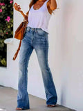 Jeans Damen mit weitem Bein und hoher Taille | J&B - 1 - Jasminaboutique.com