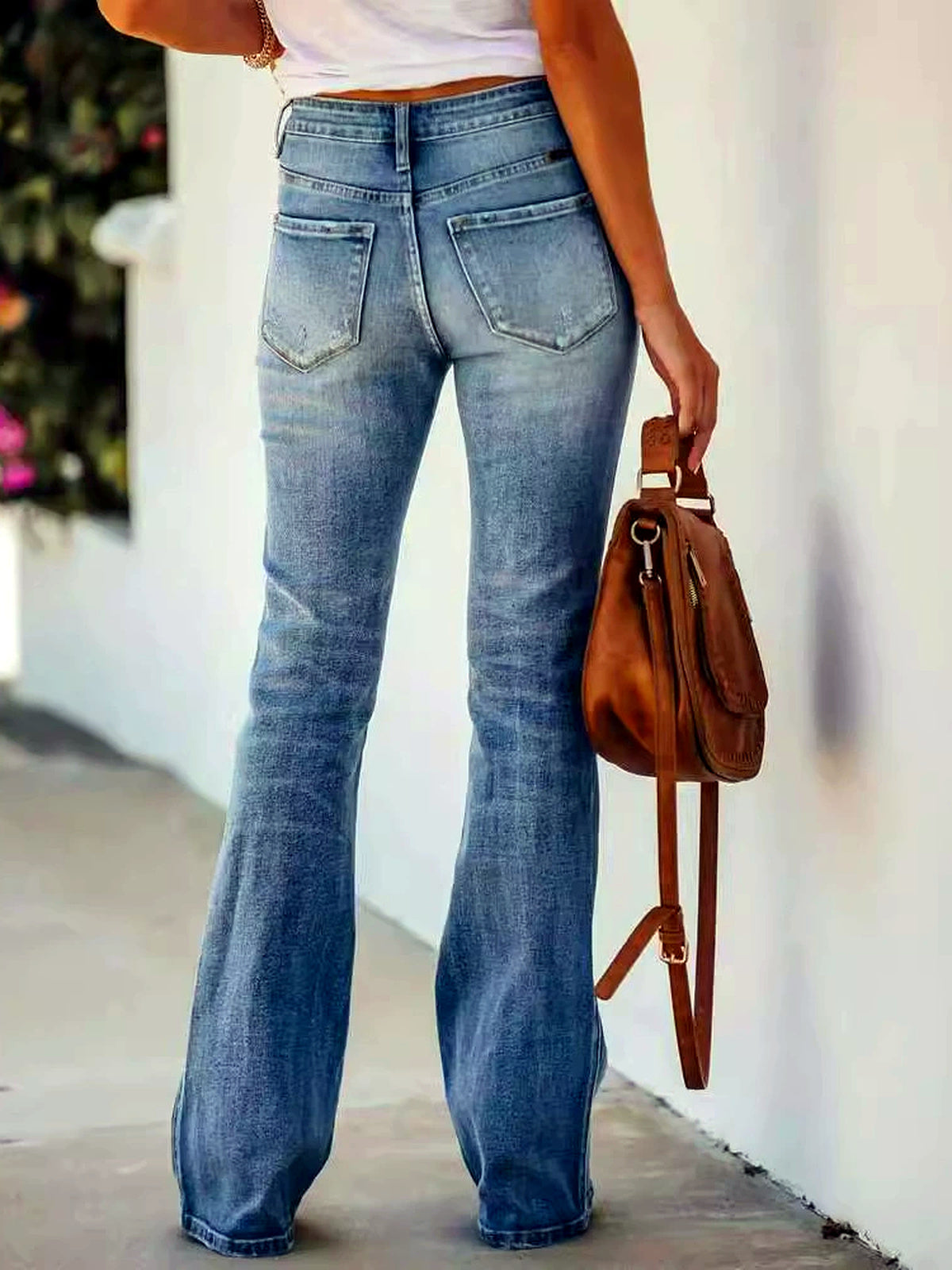 Jeans Damen mit weitem Bein und hoher Taille | J&B - 2 - Jasminaboutique.com