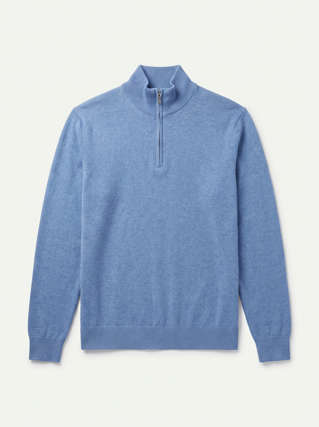 Herrenpullover mit hohem Kragen und halbem Reißverschluss - 4 - Jasminaboutique.com