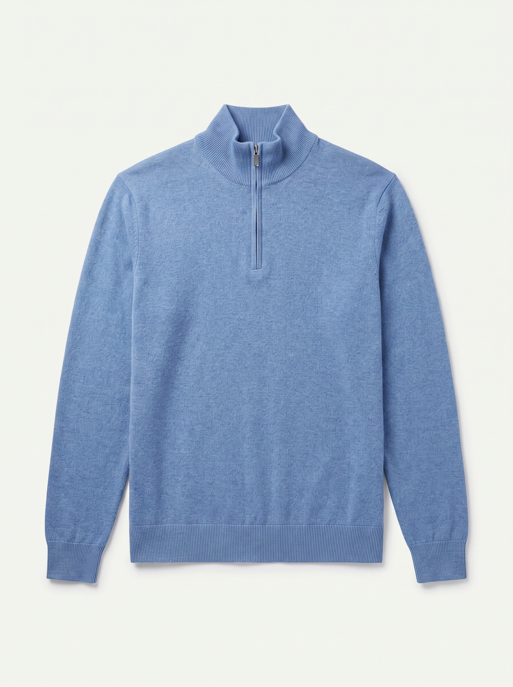 Herrenpullover mit hohem Kragen und halbem Reißverschluss - 4 - Jasminaboutique.com
