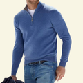 Herrenpullover mit hohem Kragen und halbem Reißverschluss - 13 - Jasminaboutique.com