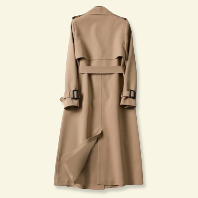 Trenchcoat für Damen, zweireihig, elegantes Design - 4 - Jasminaboutique.com