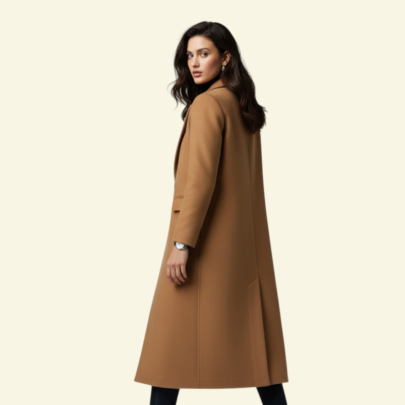 Damenmantel mit taillierter Silhouette und elegantem Kragen | J&B - 6 - Jasminaboutique.com