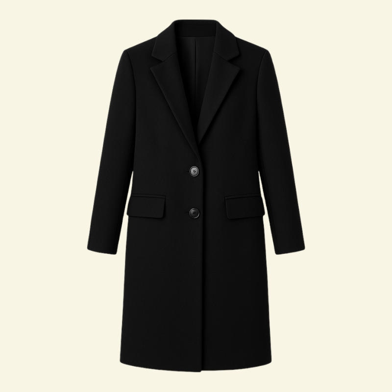 Damenmantel mit taillierter Silhouette und elegantem Kragen | J&B - 7 - Jasminaboutique.com