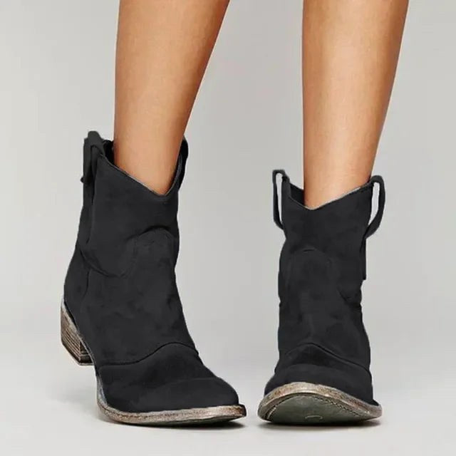 Cowboy-Stiefeletten für Damen im Vintage-Stil mit schicken Details - 2 - Jasminaboutique.com