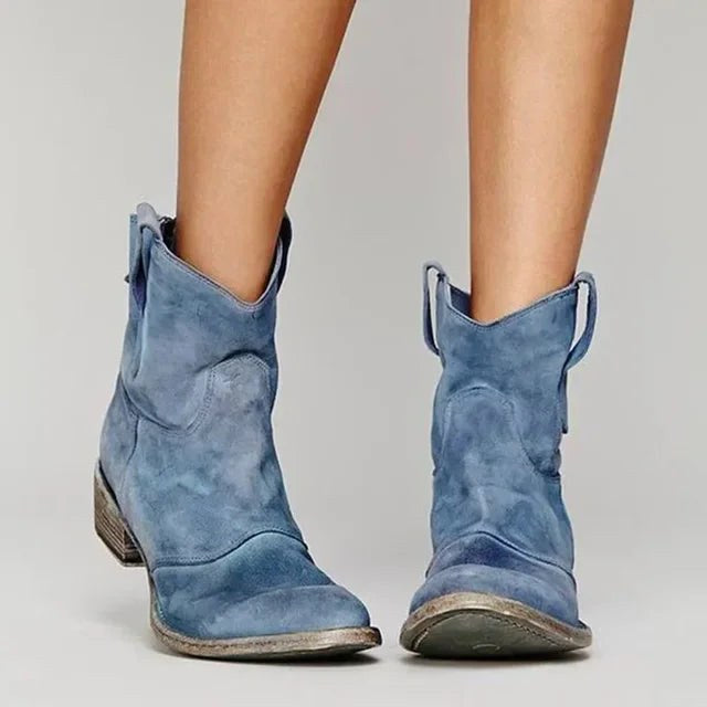 Cowboy-Stiefeletten für Damen im Vintage-Stil mit schicken Details - 3 - Jasminaboutique.com