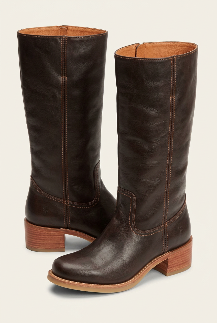 Wadenhohe Stiefel für Damen – Elegantes Modell mit geschlossener Spitze und Blockabsatz - 17 - Jasminaboutique.com