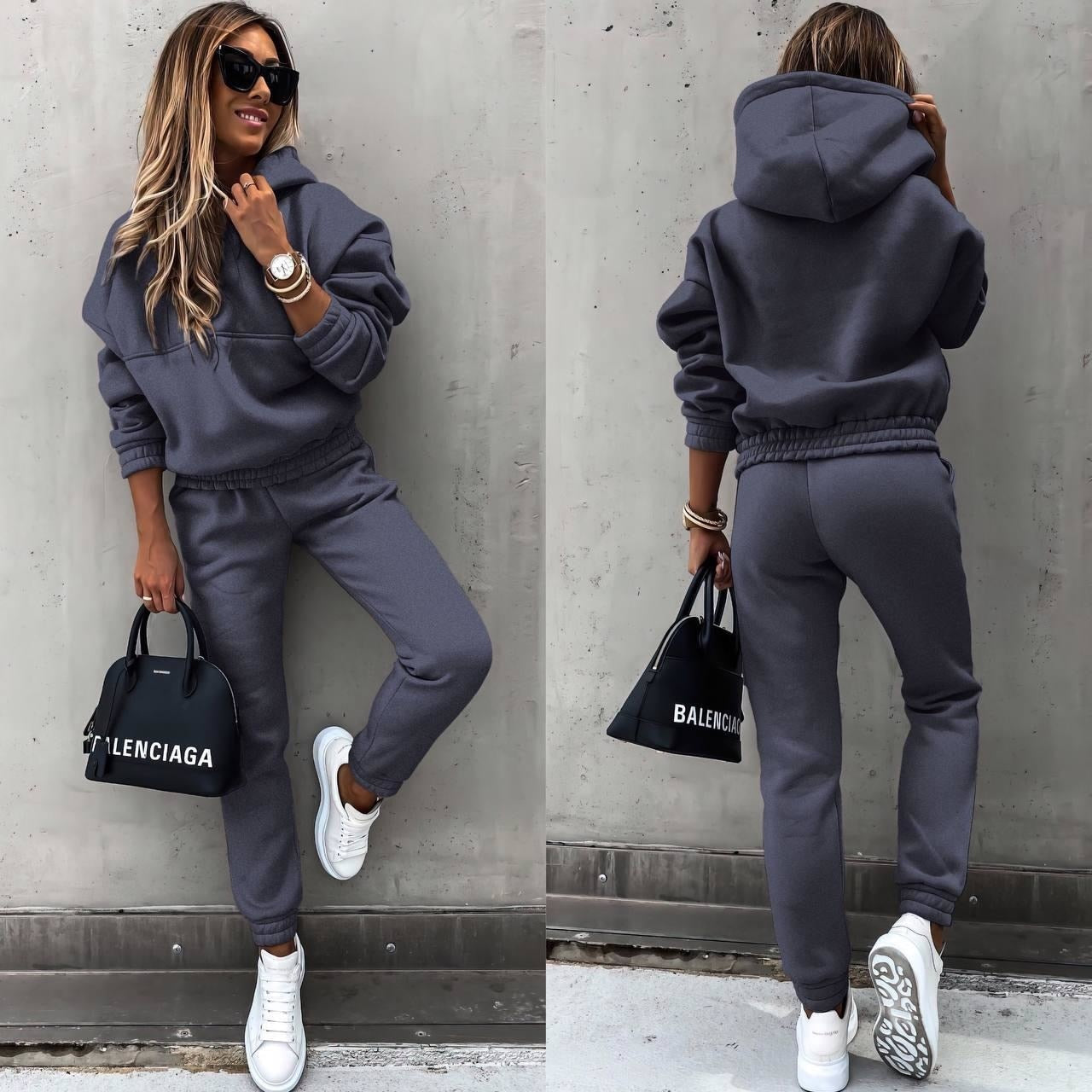 Lounge-Set für Damen in moderner Passform mit kuscheligem Tragekomfort - 2 - Jasminaboutique.com
