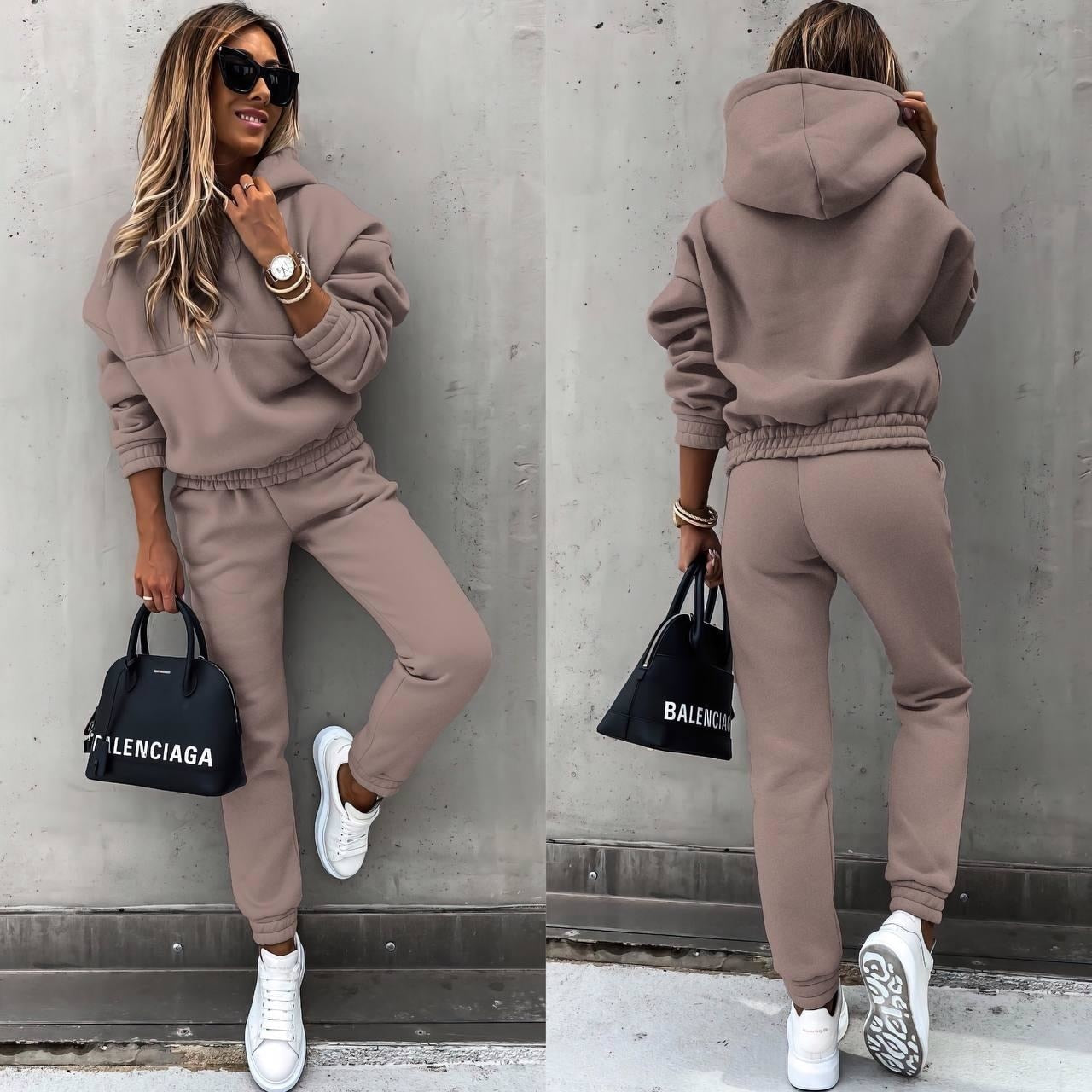 Lounge-Set für Damen in moderner Passform mit kuscheligem Tragekomfort - 5 - Jasminaboutique.com
