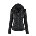 Damenjacke mit Kapuze und Reißverschluss in strukturierter Passform - 2 - Jasminaboutique.com