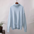 Damenpullover in lockerer Passform mit Rollkragen und langen Ärmeln - 11 - Jasminaboutique.com