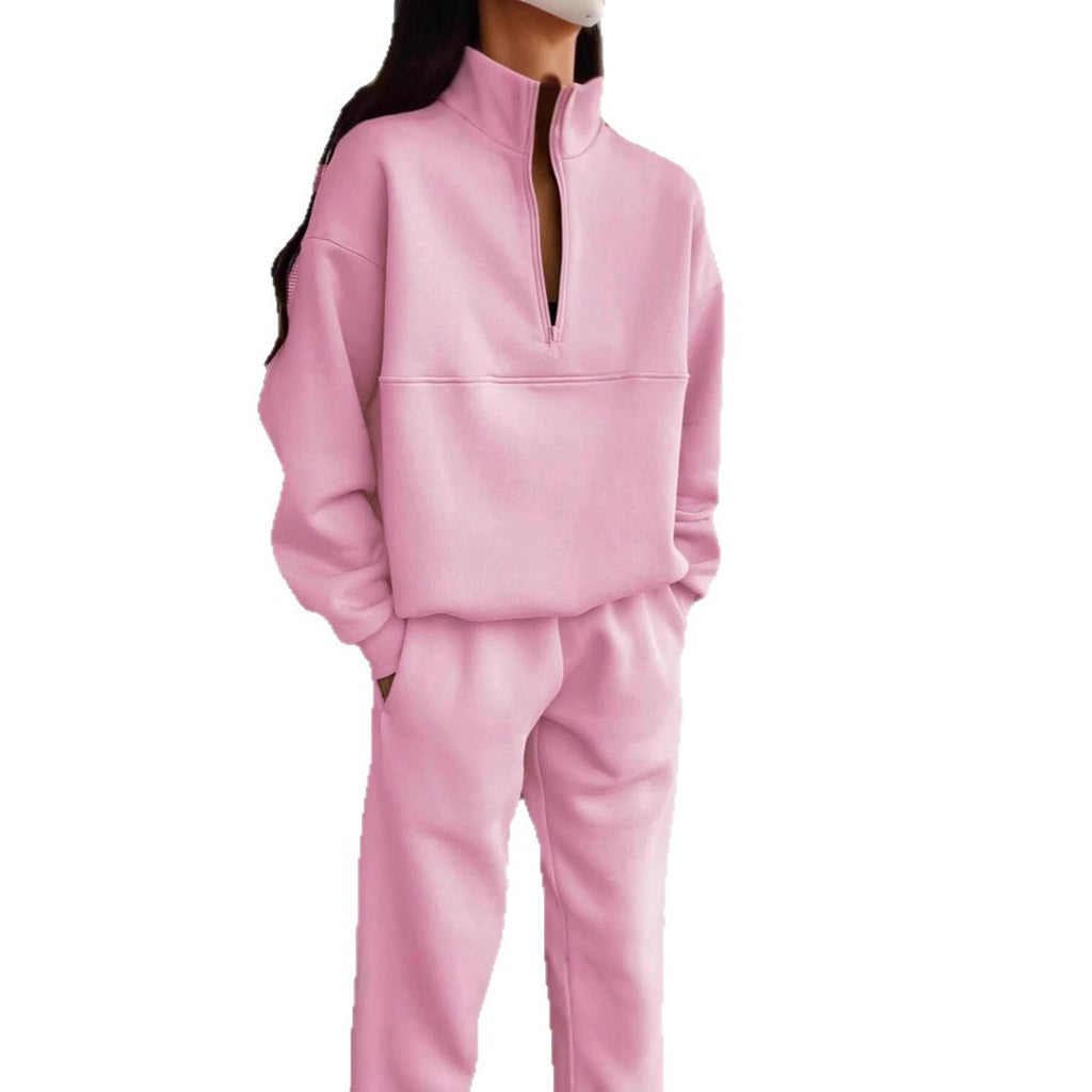 Zweiteiliges Damen-Set mit Reißverschluss und Oversize-Passform - 5 - Jasminaboutique.com