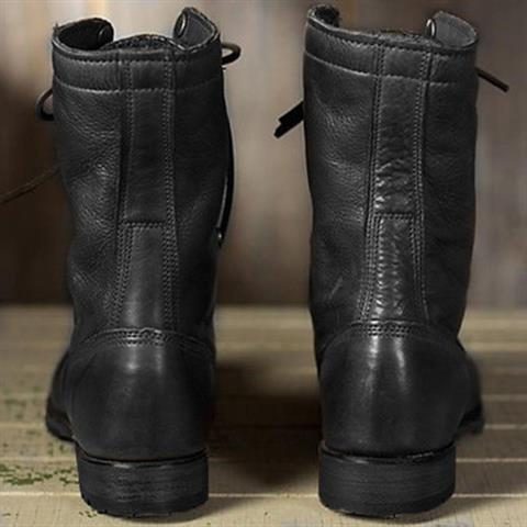 Schnürstiefel für Damen in Wadenhöhe mit kuscheligem Fleece-Bund - 4 - Jasminaboutique.com