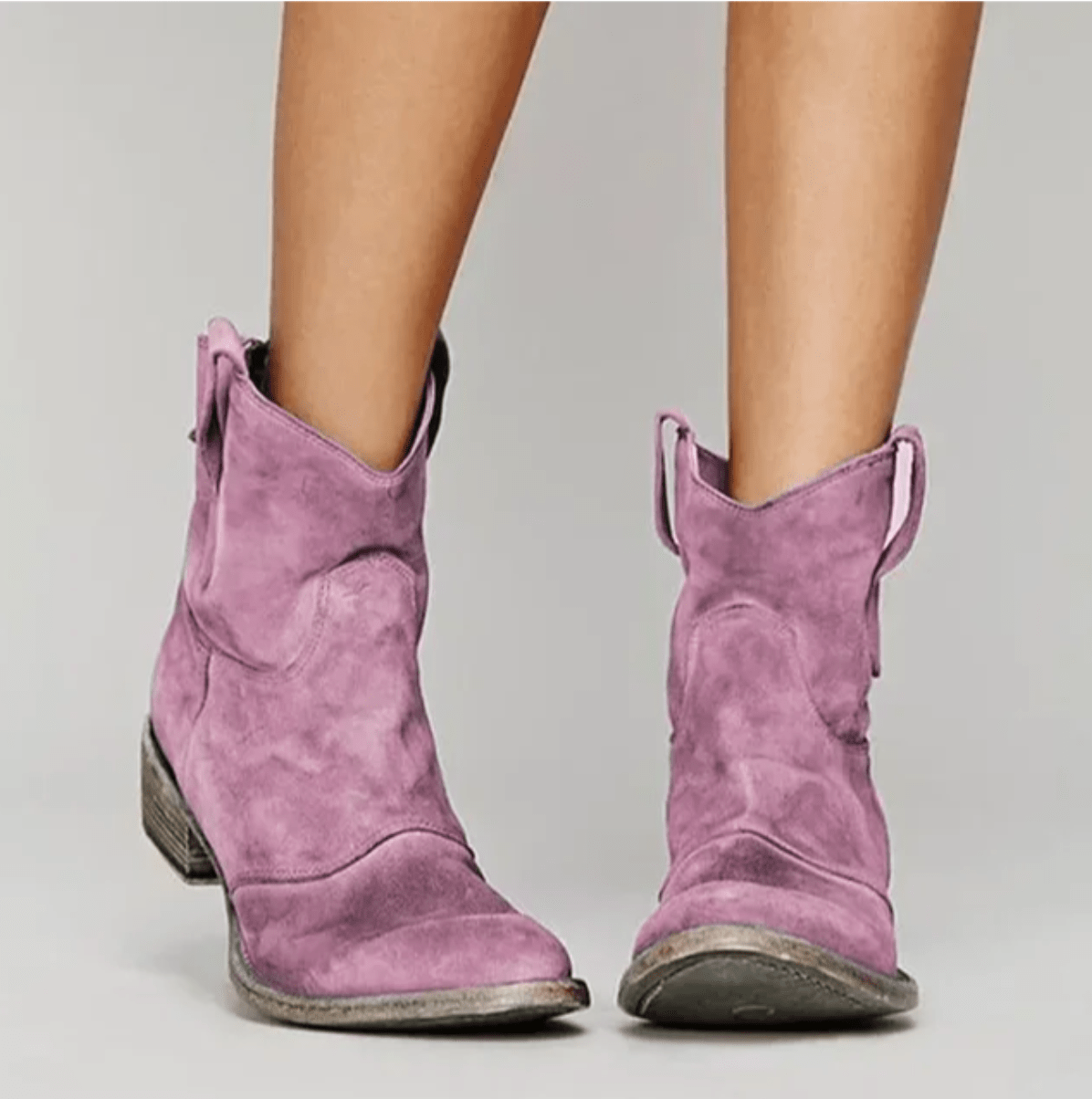Western-Stiefeletten für Damen mit flachem Absatz – Vielseitiger Stil - 5 - Jasminaboutique.com
