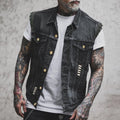 Jeansweste für Herren – ärmellos und im markanten Streetwear-Stil - 1 - Jasminaboutique.com