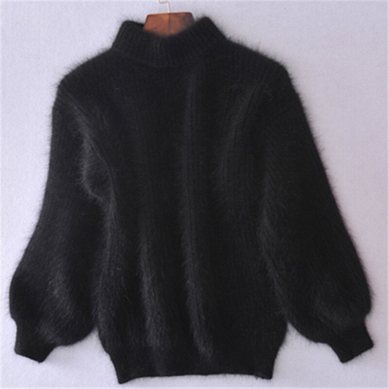 Oversize-Pullover für Damen mit Stehkragen und lockerer Passform - 9 - Jasminaboutique.com