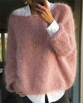 Pullover – Oversize-Strickpullover für Damen mit lockerer Passform - 1 - Jasminaboutique.com