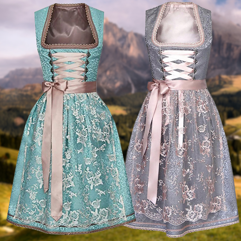 Dirndl Damen mit Spitzenverzierungen und eleganter Schleife | J&B - 1 - Jasminaboutique.com