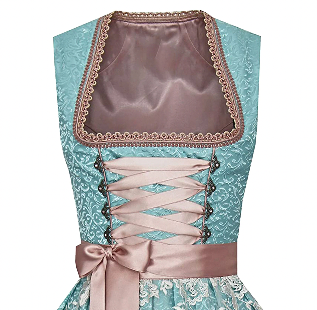 Dirndl Damen mit Spitzenverzierungen und eleganter Schleife | J&B - 2 - Jasminaboutique.com
