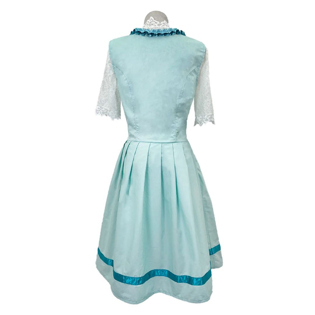 Dirndl Damen mit Spitzenärmeln und floralem Design | J&B - 5 - Jasminaboutique.com