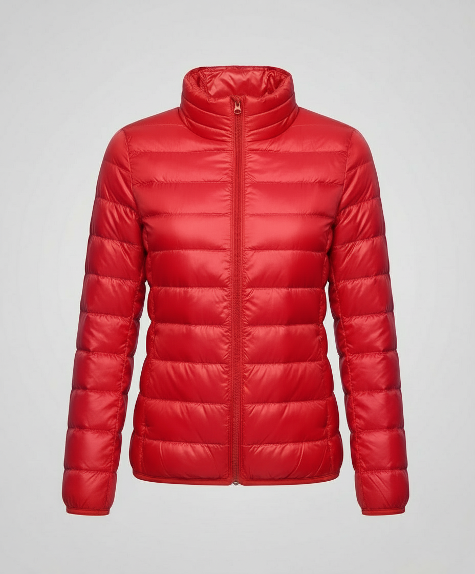 Leichte Daunenjacke Damen mit Steppmuster und taillierter Passform | J&B - 3 - Jasminaboutique.com