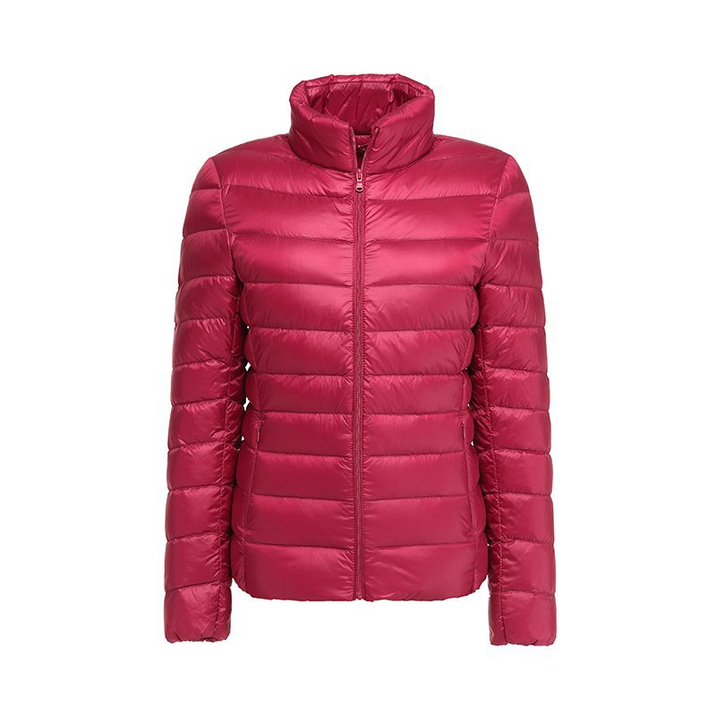 Leichte Daunenjacke Damen mit Steppmuster und taillierter Passform | J&B - 8 - Jasminaboutique.com