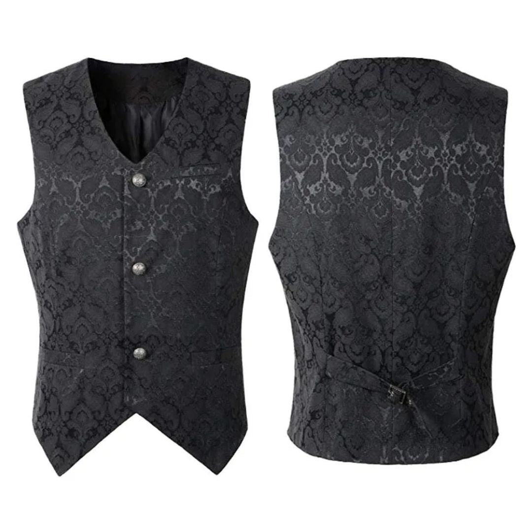 Elegante Damenweste mit taillierter Passform und einzigartigem Muster | J&B - 2 - Jasminaboutique.com