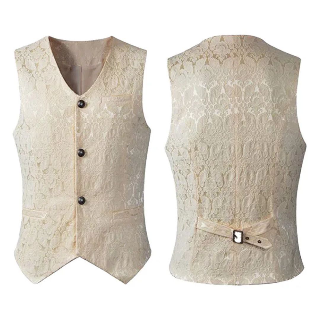 Elegante Damenweste mit taillierter Passform und einzigartigem Muster | J&B - 3 - Jasminaboutique.com