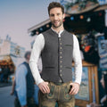 Herrenweste mit Knopfleiste und taillierter Passform | J&B - 1 - Jasminaboutique.com