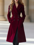 Eleganter Damen-Wintermantel im Zweireiher-Design mit schmeichelhaftem Schnitt | J&B - 1 - Jasminaboutique.com