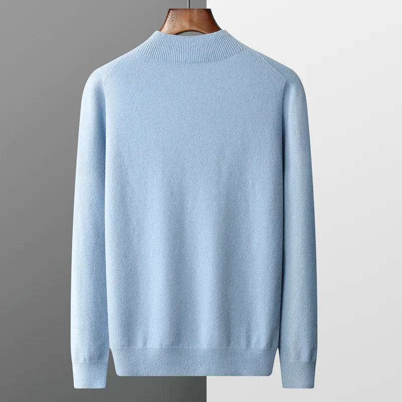 Herren-Pullover – Soft-Touch mit geripptem Kragen - 6 - Jasminaboutique.com