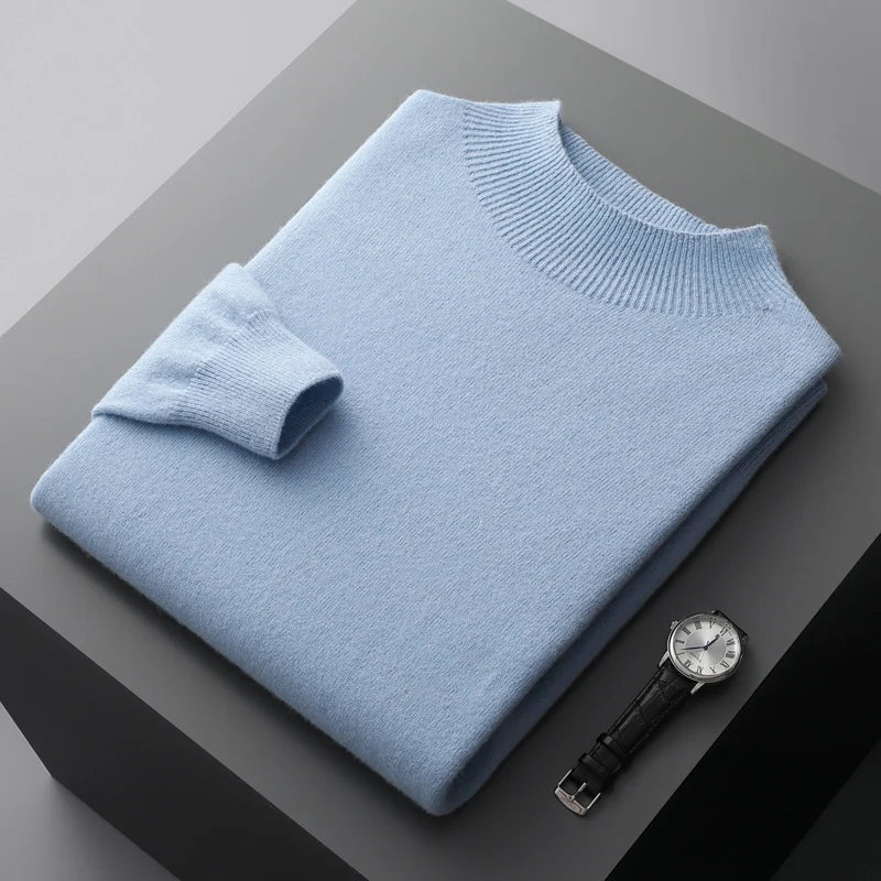 Herren-Pullover – Soft-Touch mit geripptem Kragen - 7 - Jasminaboutique.com