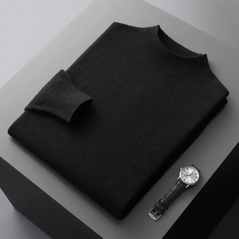Herren-Pullover – Soft-Touch mit geripptem Kragen - 8 - Jasminaboutique.com
