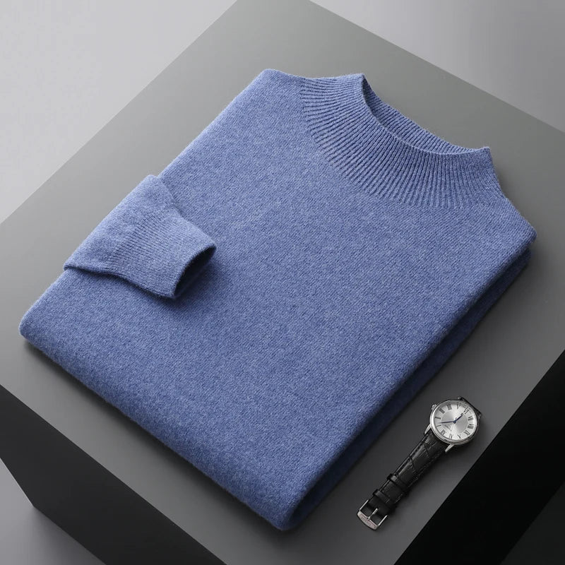 Herren-Pullover – Soft-Touch mit geripptem Kragen - 11 - Jasminaboutique.com