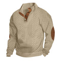 Herrenpullover mit Jacquard-Muster und Knopfleiste - 1 - Jasminaboutique.com