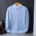 Herrenpullover mit Rundhalsausschnitt in Regular Fit Luxuriöser Strick - 7 - Jasminaboutique.com