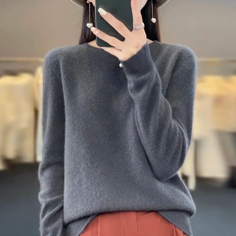 Damenpullover – Klassische Passform mit weicher Struktur - 5 - Jasminaboutique.com