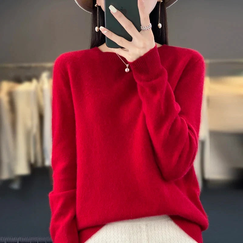 Damenpullover – Klassische Passform mit weicher Struktur - 14 - Jasminaboutique.com