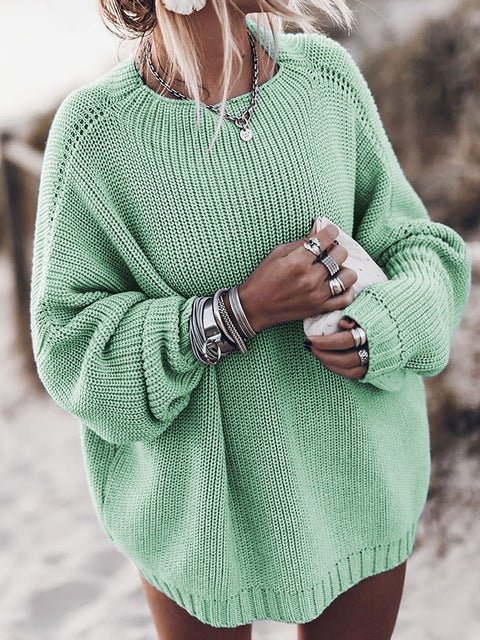 Grobstrickpullover für Damen – Lockere Passform und maritimes Flair - 6 - Jasminaboutique.com