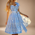 Dirndl für Damen im Schnür-Design mit besticktem Rock - 4 - Jasminaboutique.com