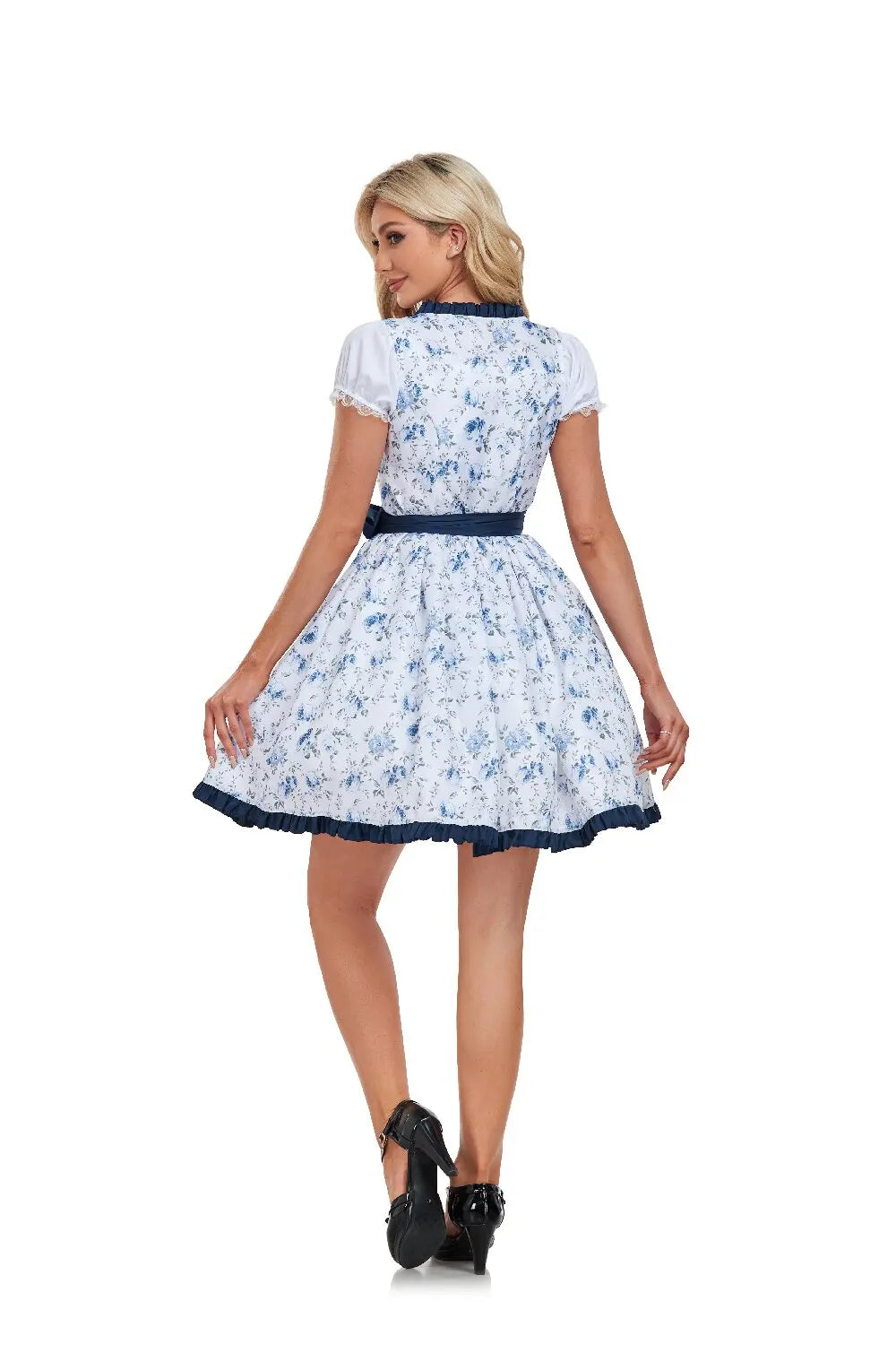 Dirndl für Damen im traditionellen Stil mit Blumenmuster - 2 - Jasminaboutique.com